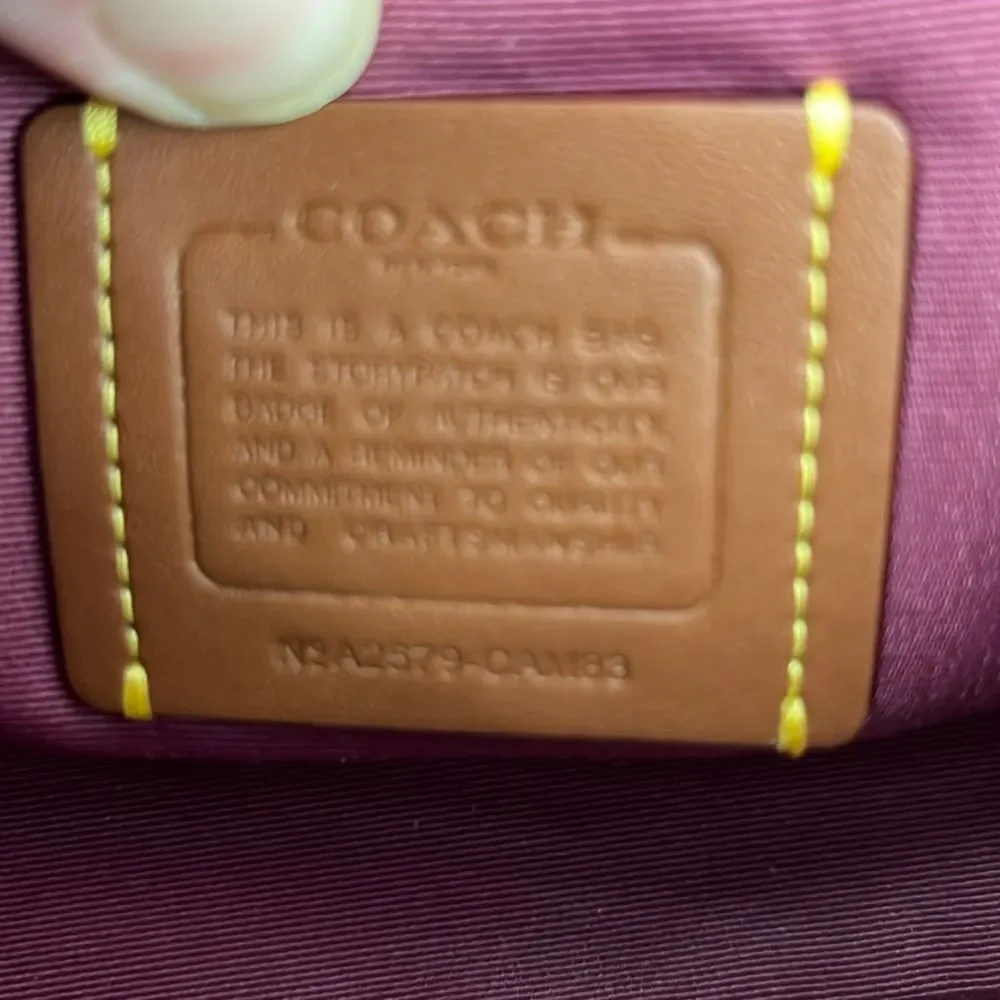 Coach Carmen Mini Crossbody Bag In Signature Canvas Powder Pink Purse